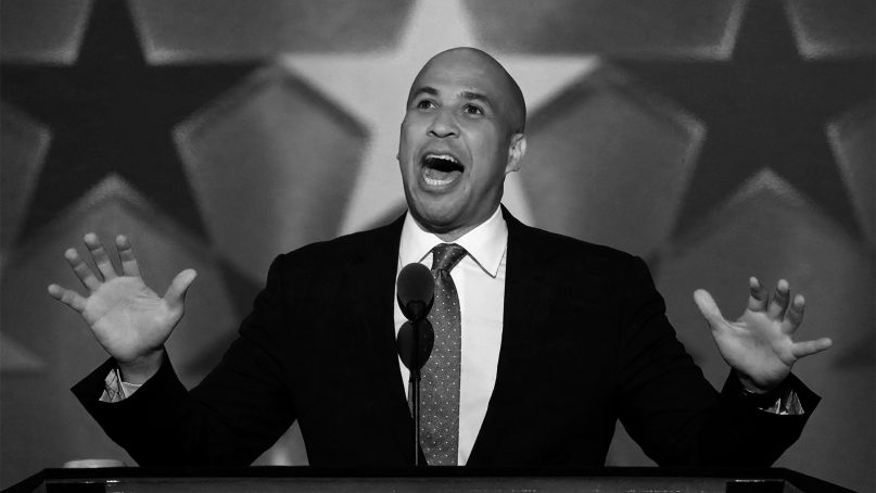 Sen. Cory Booker, D-N.J., speaks during the first day of the Democratic National Convention in Philadelphia on July 25, 2016. (AP Photo/J. Scott Applewhite)