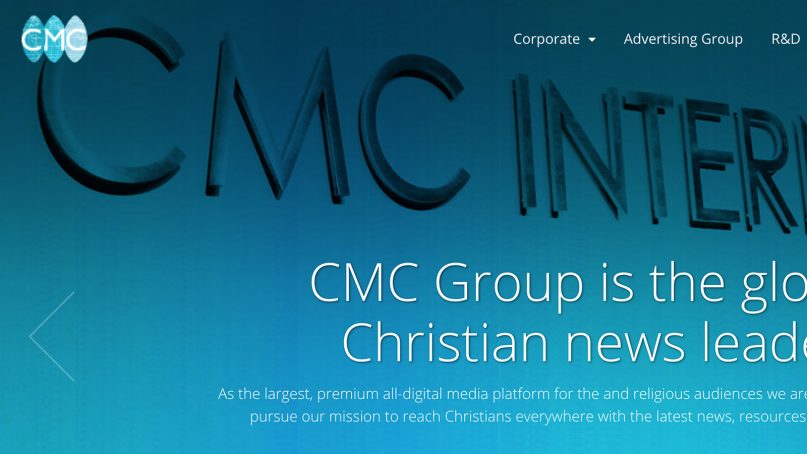 Homepage of Christian Media Corp., the parent firm of The Christian Post. Screenshot