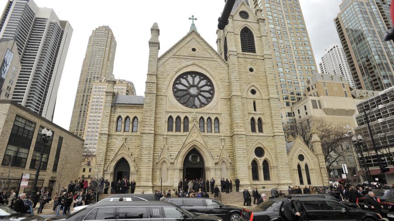 Holy Name Cathedral in Chicago is the seat of the Archdiocese of Chicago. (AP Photo/Paul Beaty)