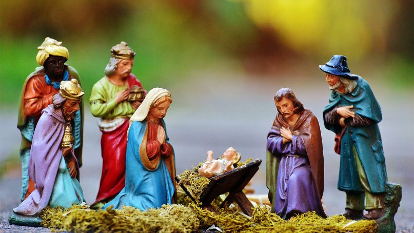 A nativity creche with the Christmas manger scene. Photo courtesy of Pxhere/Creative Commons