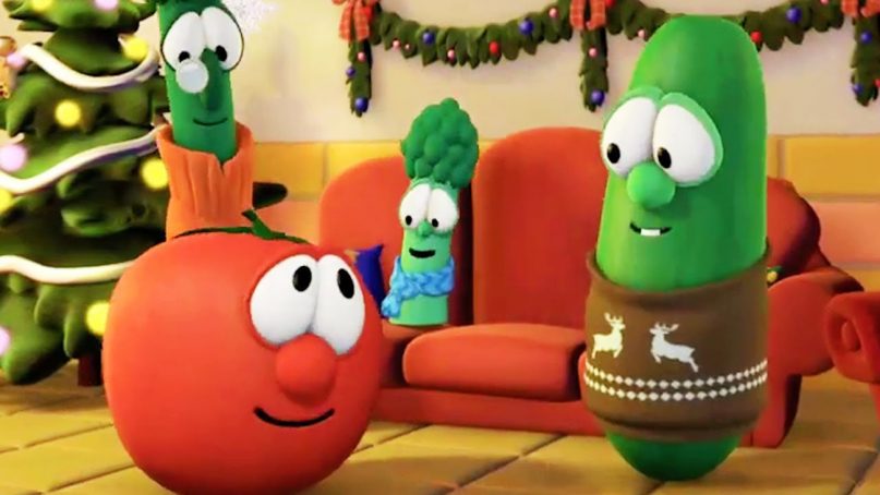 VeggieTales characters in a Christmas episode. Image courtesy of VeggieTales