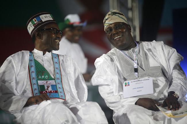 President Buhari and former Nigerian Vice-President Abubakar, the two leading candidates in Nigeria’s general election. Photo courtesy of Reuters