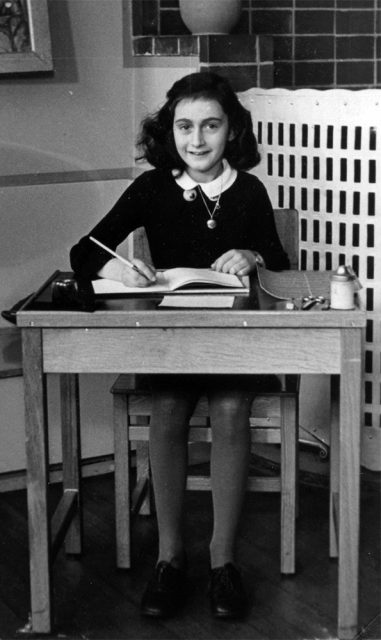 Anne Frank in 1940. Photo courtesy of Creative Commons