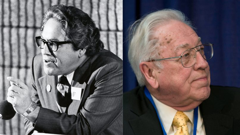 Former Southern Baptist Convention President Jimmy Allen in 1978, left, and 2008. 1978 photo courtesy of Baptist Press; 2008 photo by Bob Mahoney