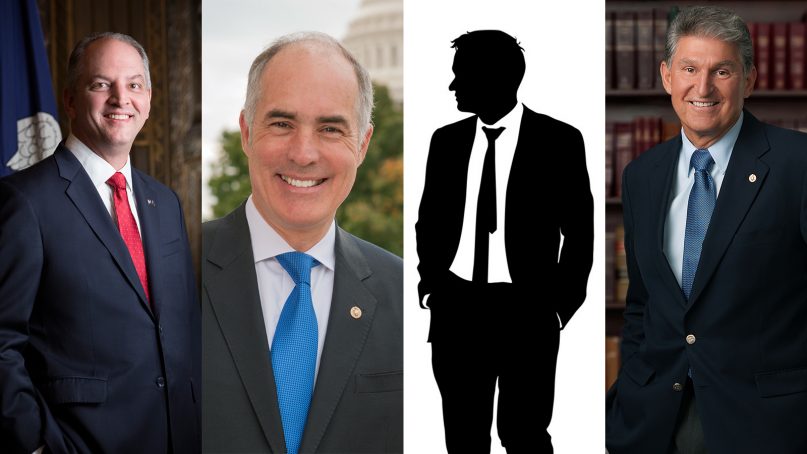 Will one of these men, or a new presidential candidate, surprise the establishment by running as a pro-life Democrat in 2020? Gov. John Bel Edwards of Louisiana, from left, Sen. Bob Casey of Pennsylvania and Sen. Joe Manchin of West Virginia. Photos courtesy of Creative Commons