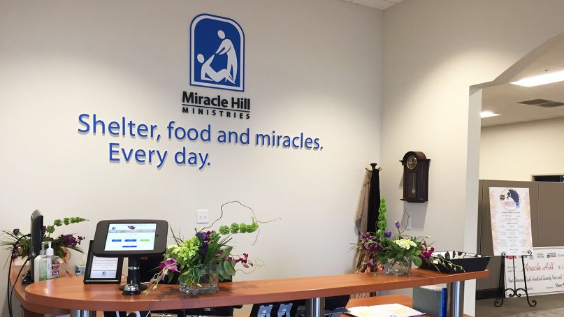 The front office of Miracle Hill Ministries in Greenville, S.C. RNS photo by Yonat Shimron