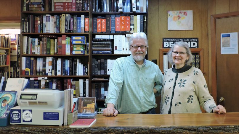 Byron and Beth Borger have run their store, Hearts & Minds bookstore, since the 1980s in Dallastown, Pa. RNS photo by Elizabeth Eisenstadt Evans