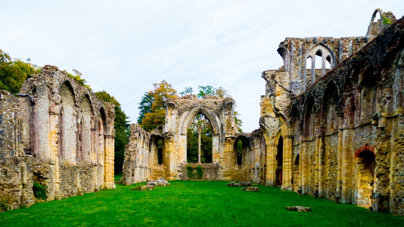 Netley Abbey is a ruined Cistercian monastery in the south of England. Photo courtesy of Creative Commons