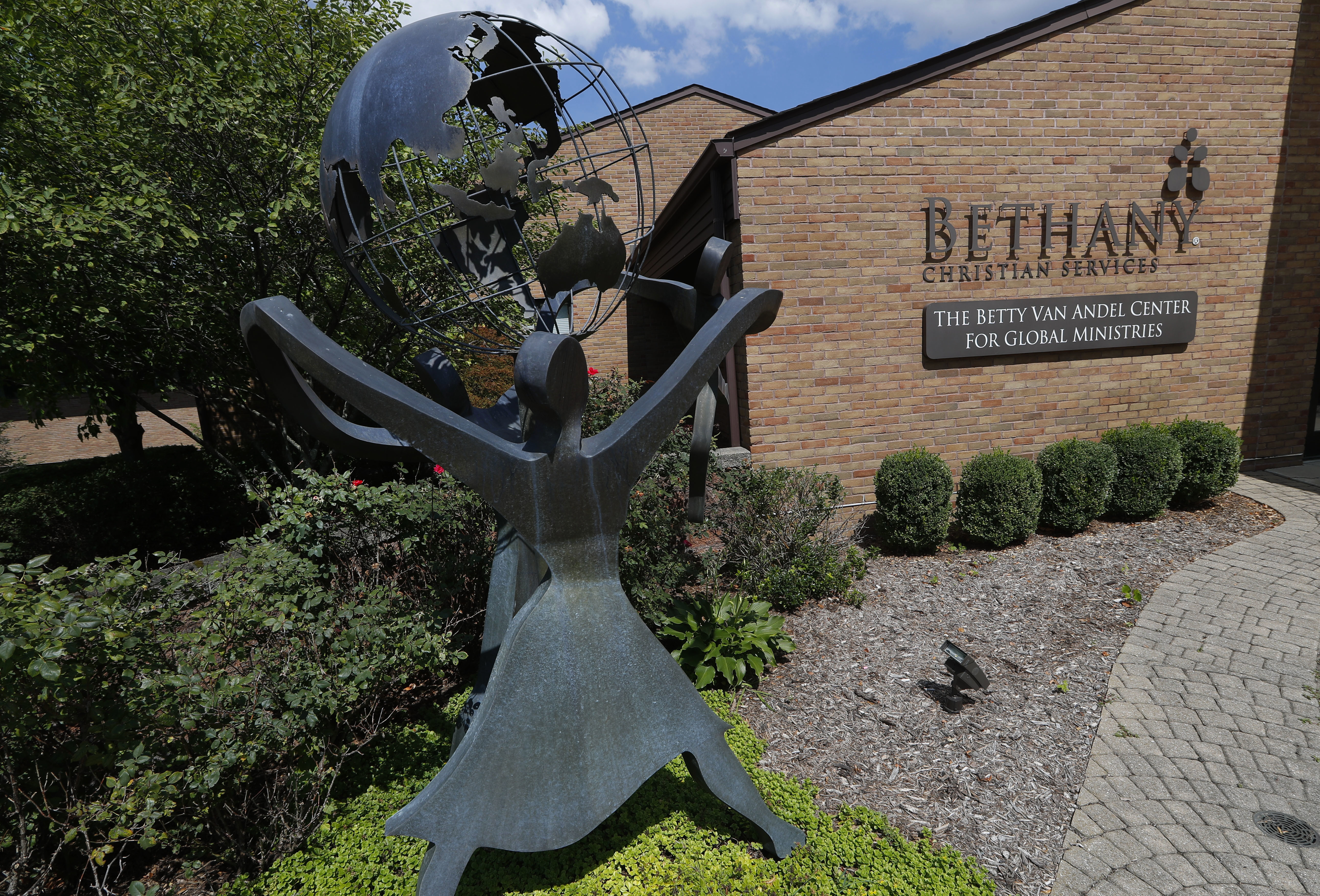 This Thursday, Aug. 23, 2018 photo shows the Bethany Christian Services in Grand Rapids, Mich. Bethany is one of the nation’s largest adoption agencies. (AP Photo/Paul Sancya)