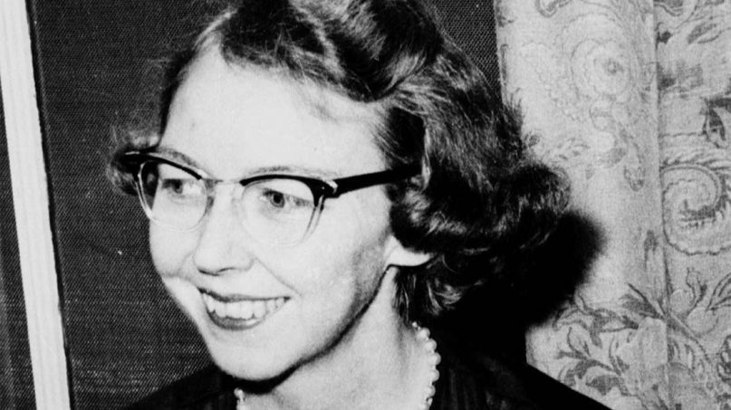 Author Flannery O'Connor in 1962. After two decades of waiting, Emory University is unsealing its collection of hundreds of letters between  O'Connor and one of her longtime friends. The collection was given to Emory by Elizabeth 