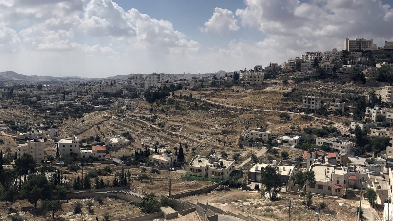 Overlooking Bethlehem in the West Bank on May 31, 2018. RNS photo by Dan Rabb