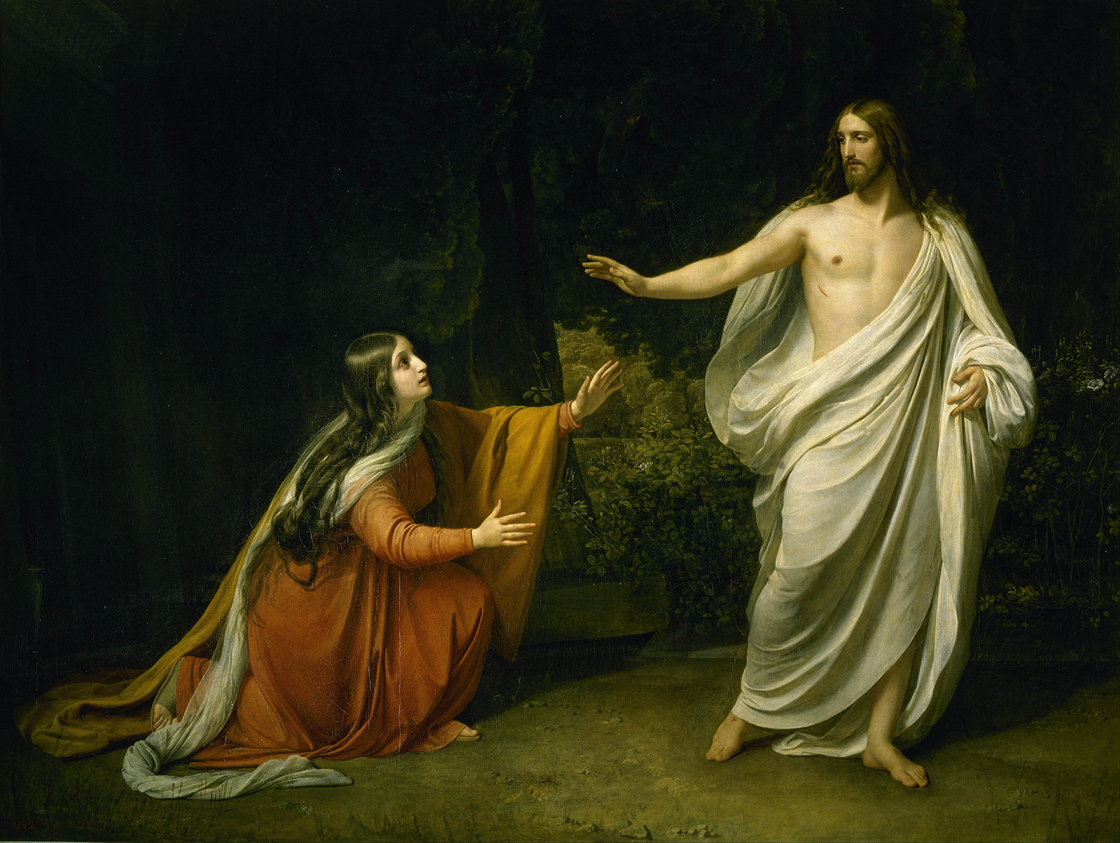 Artist Alexander Ivanov’s 1835 painting "Christ's Appearance to Mary Magdalene after the Resurrection”. Image courtesy of Creative Commons