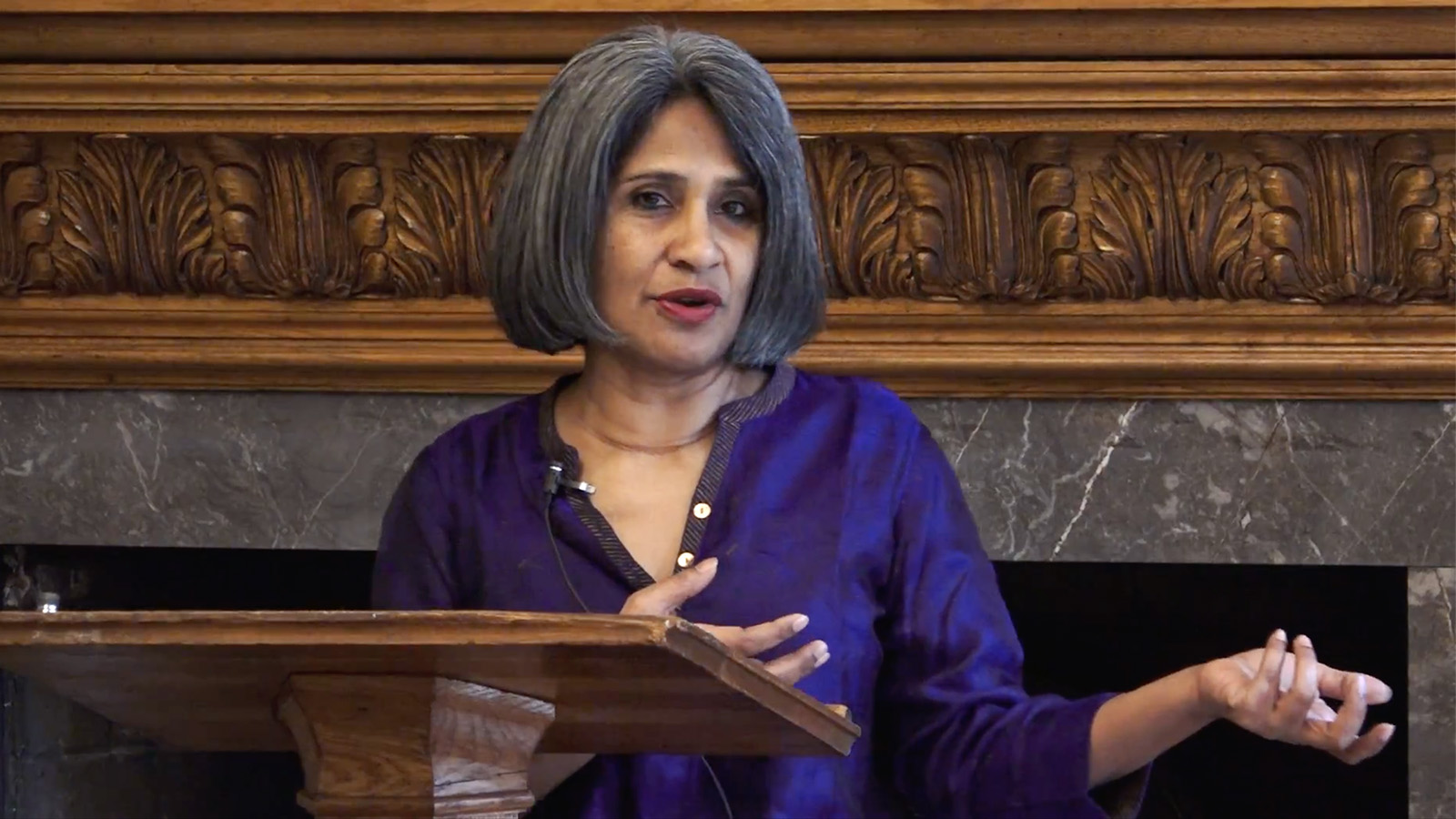 Sunita Viswanath speaks in 2018. Video screenshot