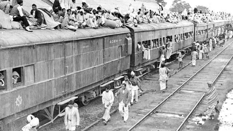 A special refugee train at Ambala Station in February 1954 in northern India. The 1947 Partition of India resulted in the largest human migration in history, lasting years. Photo courtesy of Creative Commons