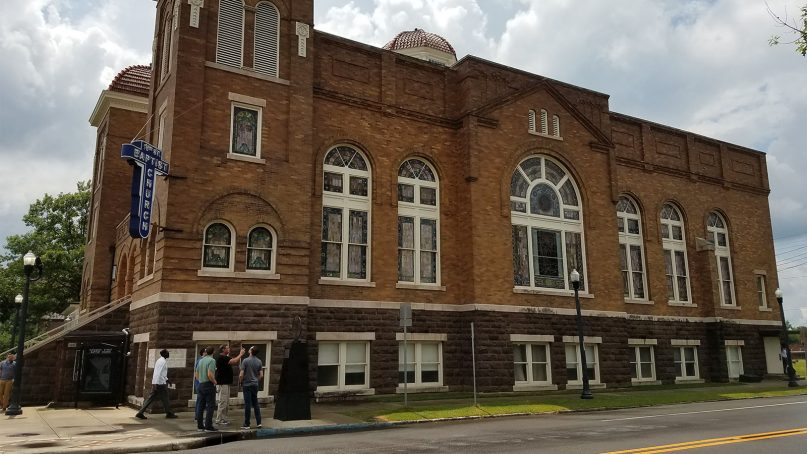 People visit Sixteenth Street Baptist Church in Birmingham, Ala., in June 2019. RNS photo by Adelle M. Banks
