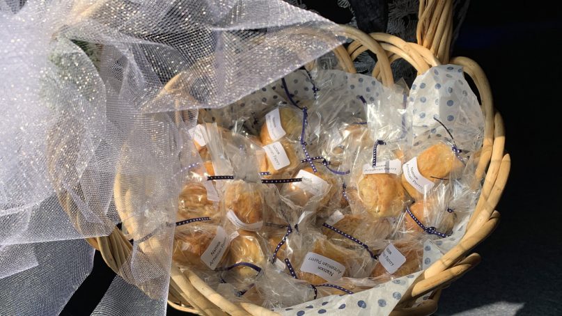 A basket of nazook, an Armenian cookie, at the wedding of Natalie Hecht in Michigan in Aug. 2019. Courtesy photo