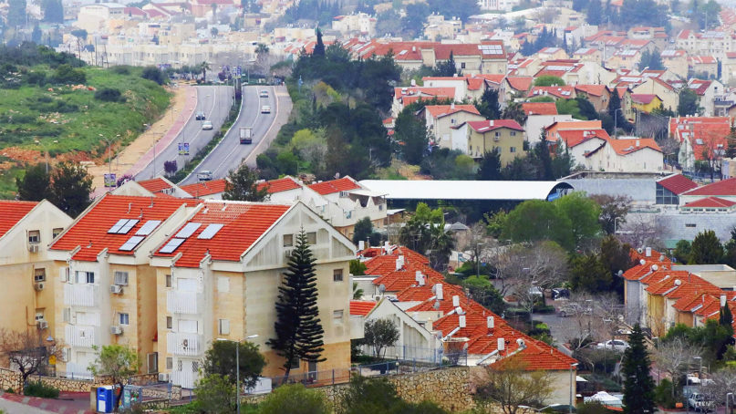 This March 25, 2019, file photo, shows houses in the Israeli settlement of Ariel, in the central West Bank. Israel's government went on a spending binge in its West Bank settlements following the election of President Donald Trump, according to official data obtained by The Associated Press. Both supporters and detractors of the settlement movement have previously referred to a “Trump effect,” claiming the president’s more lenient approach to the settlements would result in additional West Bank construction. (The Yomiuri Shimbun via AP)