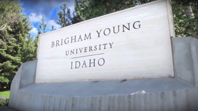 The BYU-Idaho campus in Rexburg, Idaho. Video screengrab