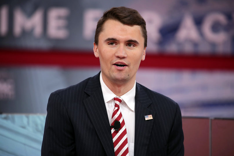 Charlie Kirk speaks at the 2018 Conservative Political Action Conference (CPAC) in National Harbor, Maryland. Photo by Gage Skidmore/Creative Commons