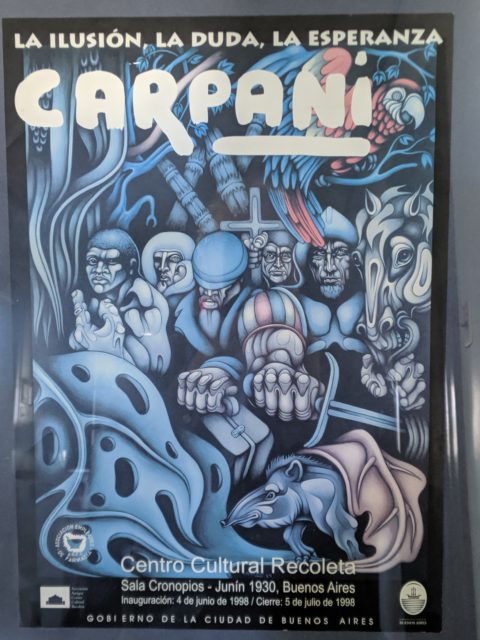 Ricardo Carpani poster. Photo by Mark Silk