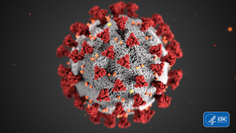 This illustration provided by the federal Centers for Disease Control and Prevention in January 2020 shows the 2019 novel coronavirus (2019-nCoV). Image courtesy of CDC