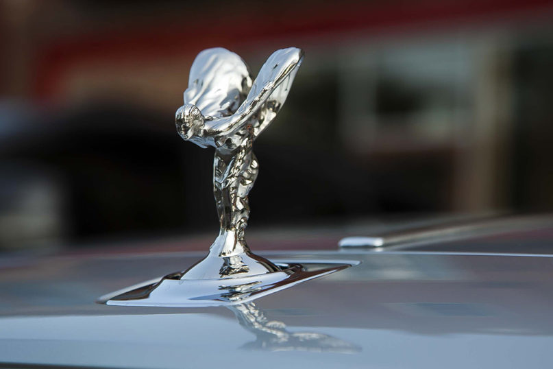 The Rolls-Royce hood ornament, Spirit of Ecstasy. Photo courtesy of Creative Commons