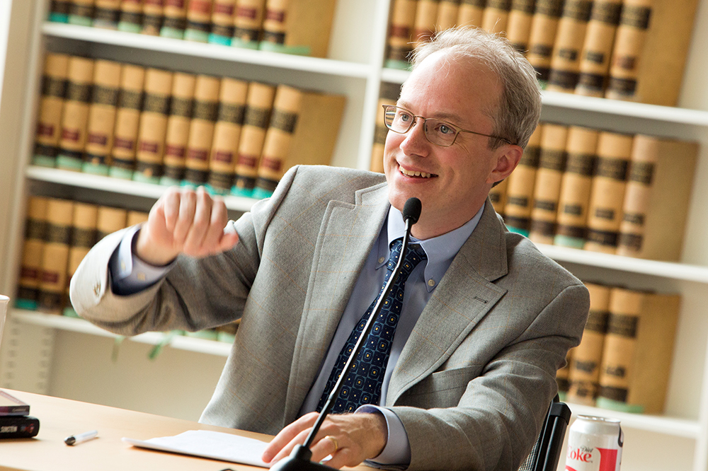 Harvard law professor Adrian Vermeule in 2014. (Photo by Martha Stewart/Harvard)