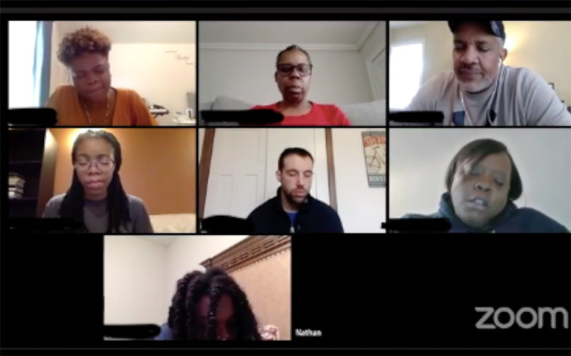 The Impact Movement’s weekly video prayer call was interrupted by hackers, Friday, March 27, 2020. Video screengrab