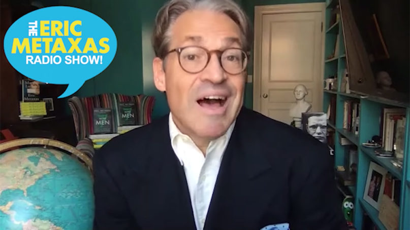 Eric Metaxas speaks during his radio show, Tuesday, May 26, 2020. Video screengrab