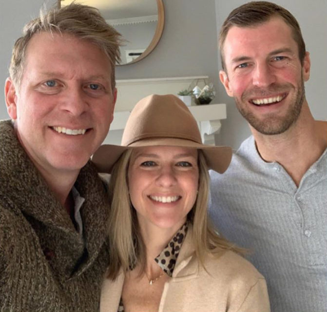 From left, Gabe Lyons, Rebekah Lyons and Josh Axe, in an image posted on Rebekah Lyons’ Instagram. 