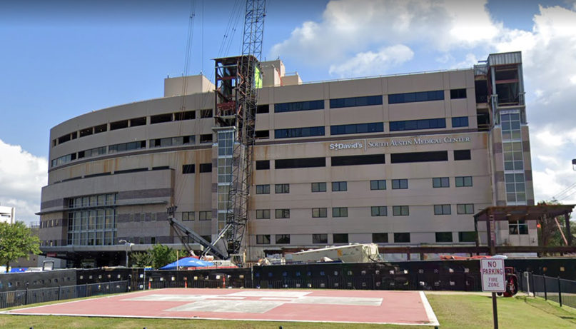 St. David’s South Austin Medical Center in Austin, Texas. Image courtesy of Google Maps