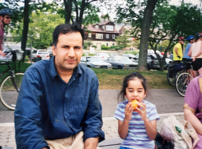 Tahir Ahmad Naseem, left, and his daughter Mashal Naseem in an undated photo. Photo courtesy of Mashal Naseem