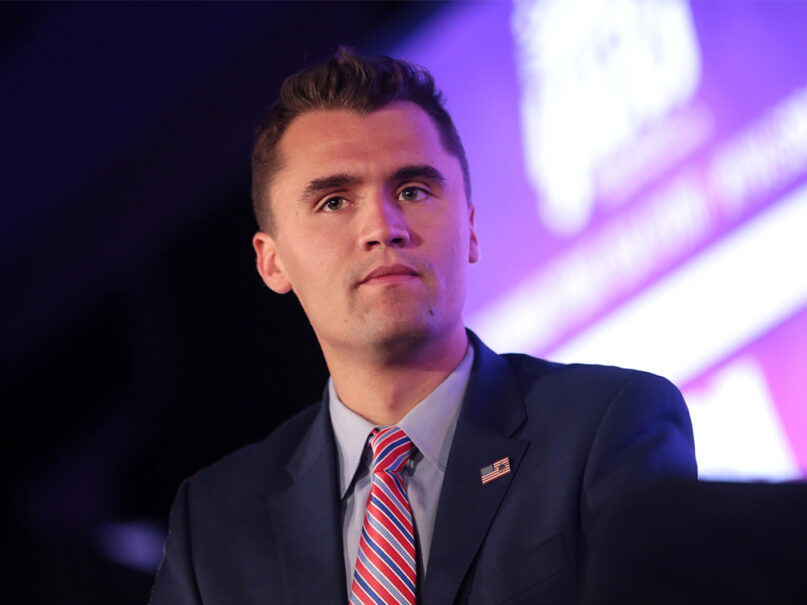 Charlie Kirk speaks with attendees at the 2018 Young Women’s Leadership Summit hosted by Turning Point USA at the Hyatt Regency DFW Hotel in Dallas on June 15, 2018. Photo by Gage Skidmore/Creative Commons