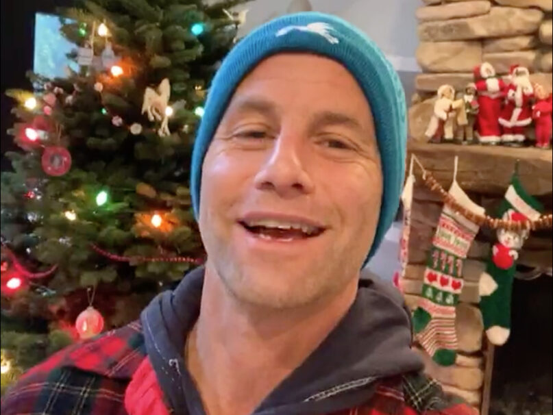 Kirk Cameron in an Instagram post prior to a caroling event on Dec. 13, 2020. Video screengrab
