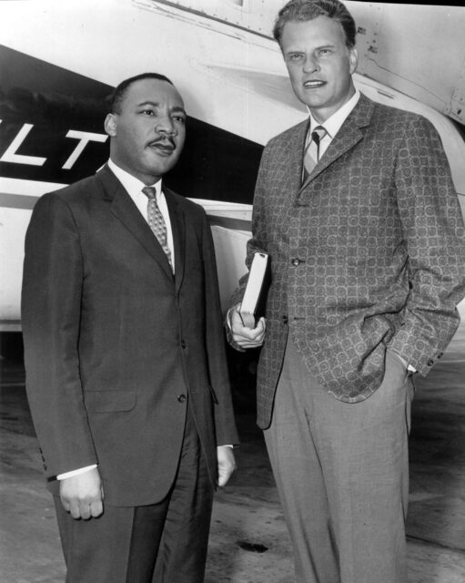 The Rev. Martin Luther King Jr. and evangelist Billy Graham in a 1962 photo. Photo courtesy of Billy Graham Evangelistic Association