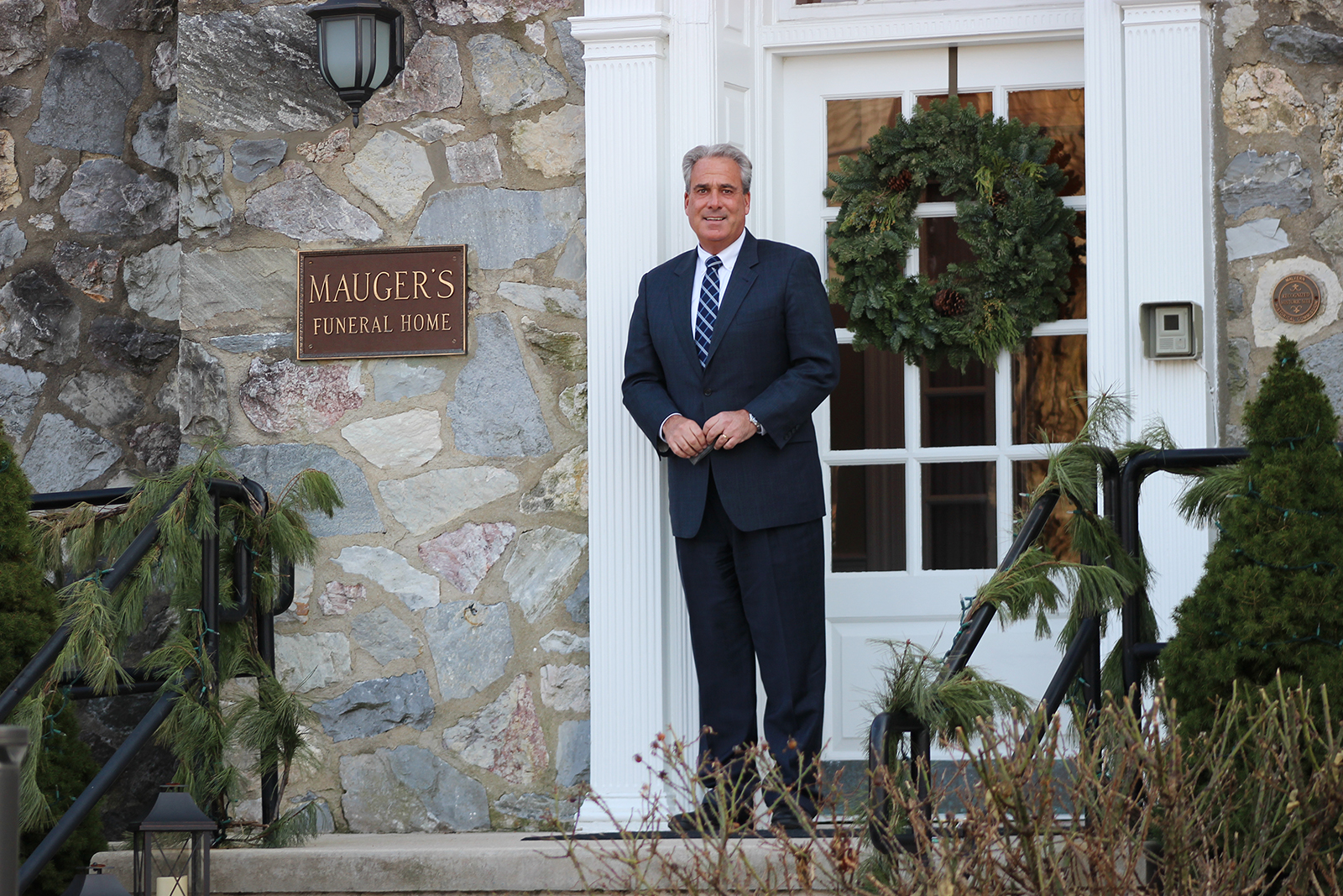 Francis X. Givnish at Mauger-Givnish Funeral Home in Malvern, Pennsylvania. RNS photo by Elizabeth Evans
