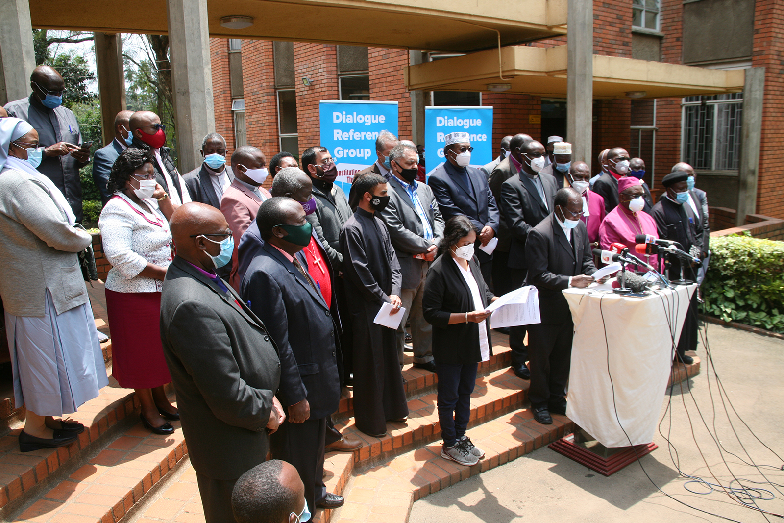 Kenyan religious unite recently under a lobby group known as the Dialogue Reference Group (DRG) to speak about issues affecting the country. RNS photo by Fredrick Nzwili