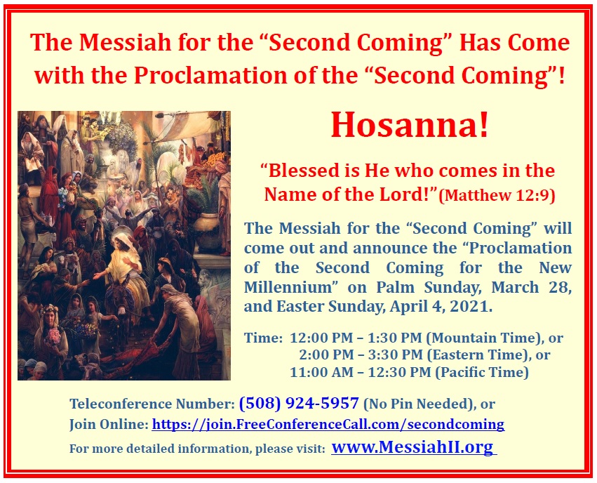 The Messiah of the ‘Second Coming’ has come for Easter 2021