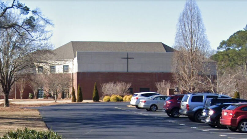 Crabapple First Baptist Church in Milton, Georgia. Image via Google Maps
