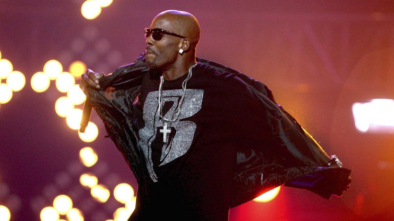 DMX performs during the BET Hip Hop Awards in Atlanta on Oct. 1, 2011. The rapper died April 9, 2021, at a hospital in White Plains, New York, after having a heart attack the week before. (AP Photo/David Goldman, File)