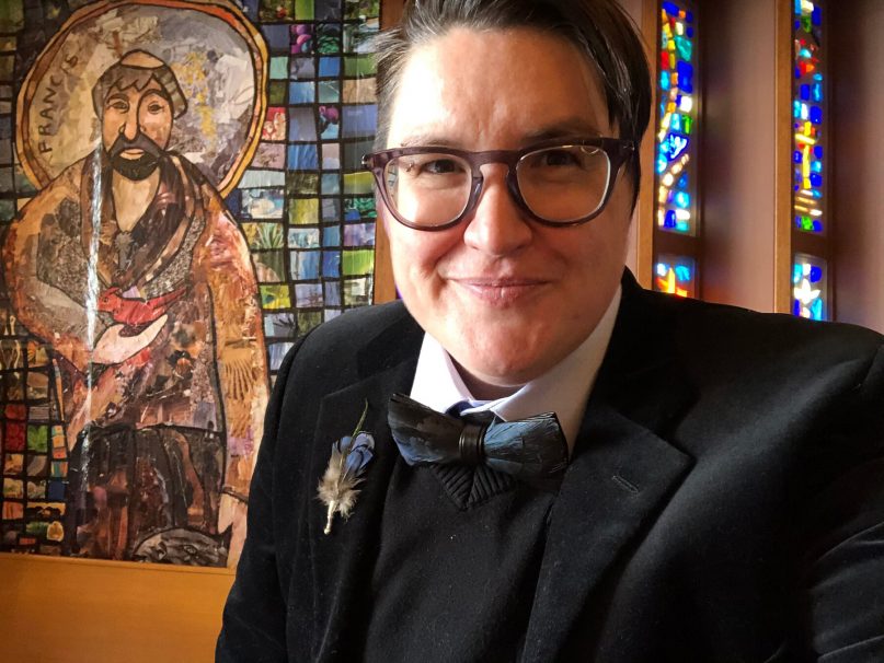 An undated selfie of the Rev. Megan Rohrer, who was elected bishop of the Evangelical Lutheran Church in America’s Sierra Pacific Synod on May 8, 2021, becoming the first transgender person to serve as bishop in any of the major Christian denominations in the United States. Photo courtesy of Meghan Rohrer