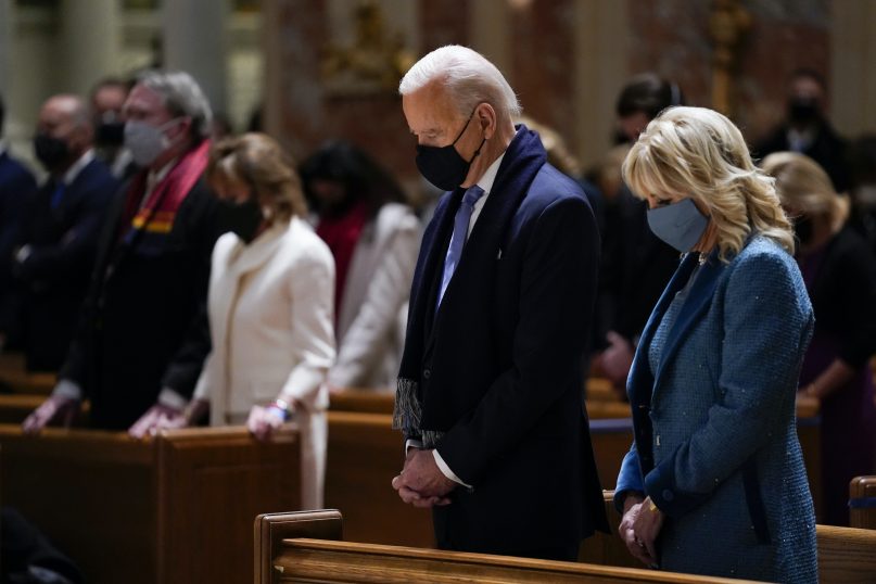 President Joe Biden's progressive values jar with the conservatism of some Catholic bishops. (AP Photo/Evan Vucci)