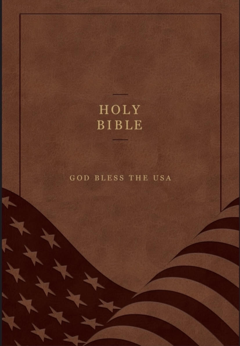 King James saves the God Bless the USA Bible