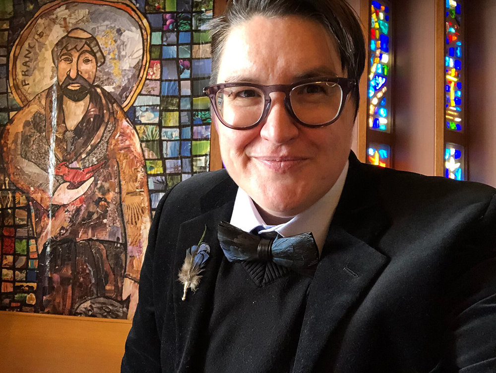 An undated selfie of the Rev. Megan Rohrer, who was elected bishop of the Evangelical Lutheran Church in America's Sierra Pacific Synod on Saturday, May 8, 2021, becoming the first transgender person to serve as bishop in any of the major Christian denominations in the United States. Photo courtesy of Meghan Rohrer