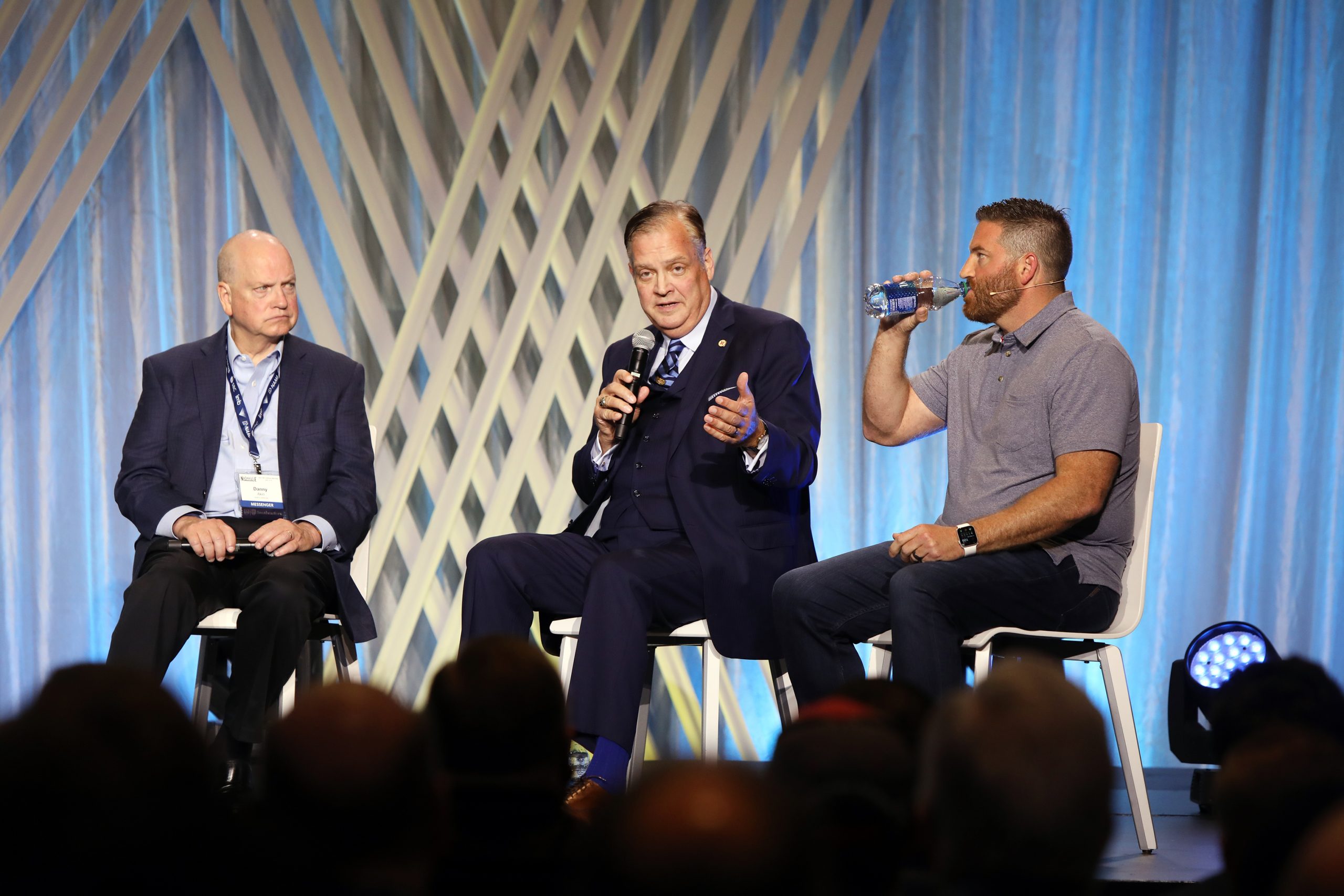 The Rev. R. Albert Mohler participates in a panel during the Southern Baptist Convention annual meeting, Tuesday, June 15, 2021, in Nashville. RNS photo by Kit Doyle