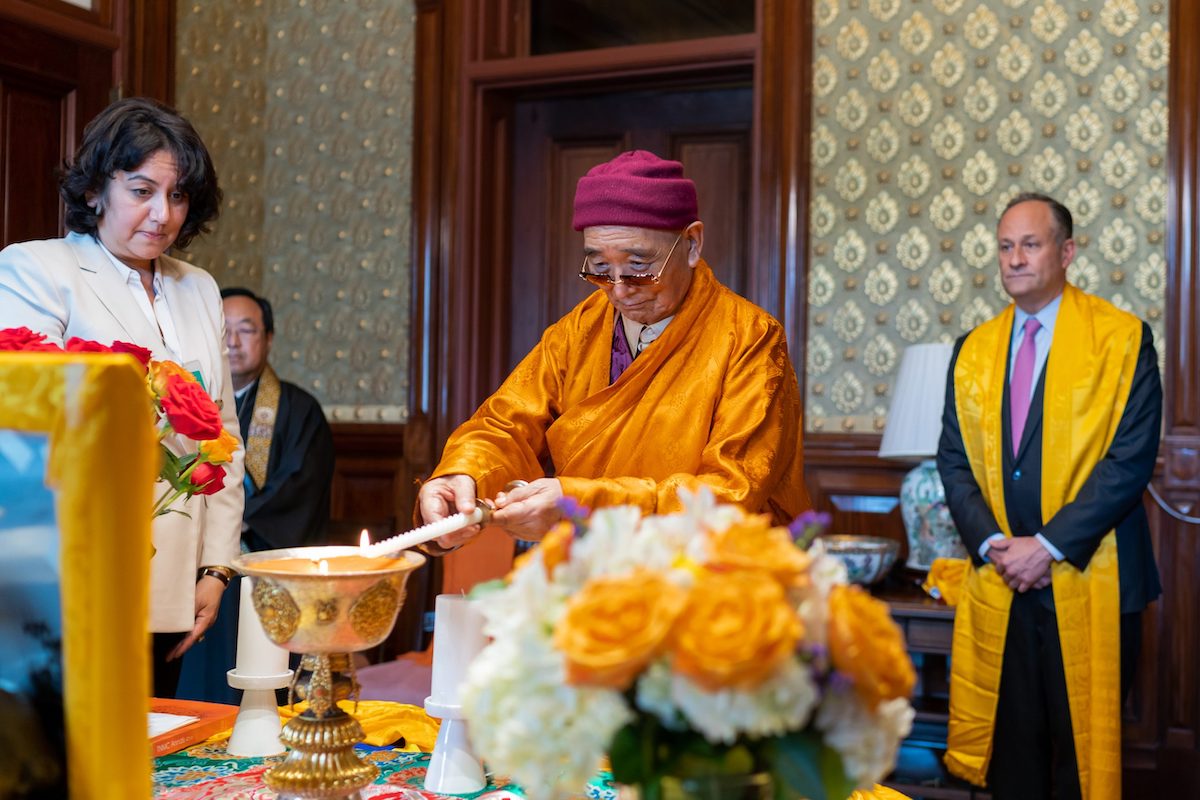 First White House Buddhist lamp in history