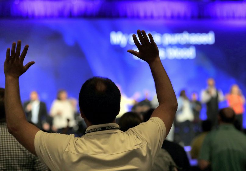 Raise your hands if you think this year's Southern Baptist Convention meeting could be feisty. (AP Photo/Matt York)