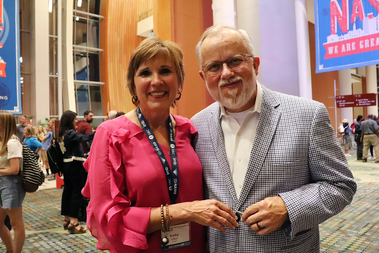 Kathy and Ed Litton at the Southern Baptist Convention in Nashville. RNS photo by Adelle M. Banks