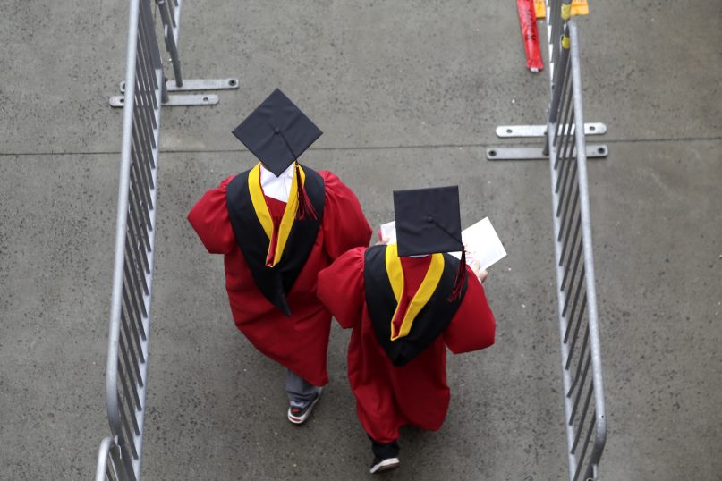 Rutgers University graduates in 2018. (AP Photo/Seth Wenig, File)