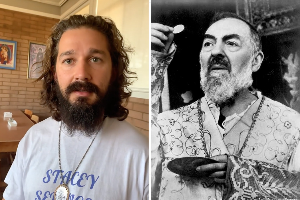 Shia LaBeouf finds 'something way bigger than myself' as he preps for Padre  Pio biopic